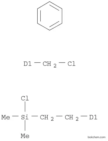 Molecular Structure of 68092-71-7 (((CHLOROMETHYL)PHENYLETHYL)DIMETHYLCHLOROSILANE)